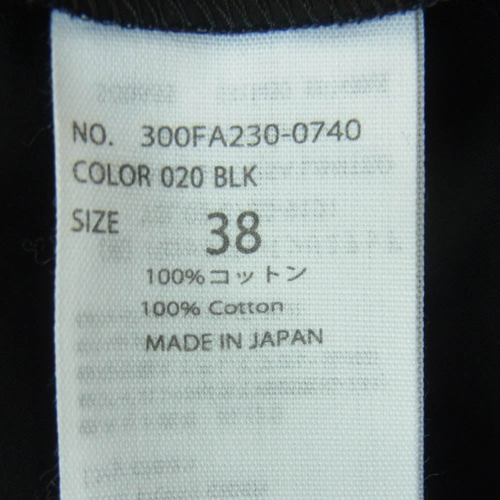 ENFOLD エンフォルド 300FA230-0740 2WAY タイプ ライター プルオーバー 長袖 シャツ ブラック系 020 BLK 38【中古】
