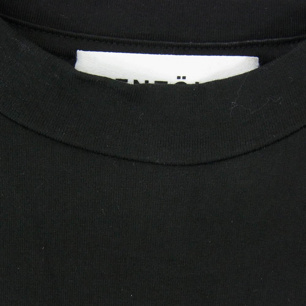 ENFOLD エンフォルド 21AW 300EA180-1490 PHOTO DANCER A T-SHIRT プリント 半袖 Tシャツ カットソー ブラック系 38【中古】