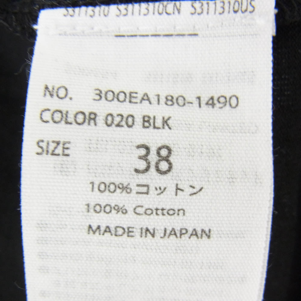 ENFOLD エンフォルド 21AW 300EA180-1490 PHOTO DANCER A T-SHIRT プリント 半袖 Tシャツ カットソー ブラック系 38【中古】