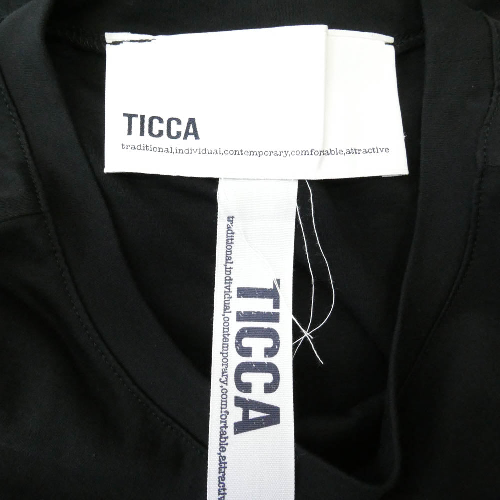 ティッカ TBAS-483 ツイスト スリーブ 半袖 ワンピース ブラック系 F【中古】
