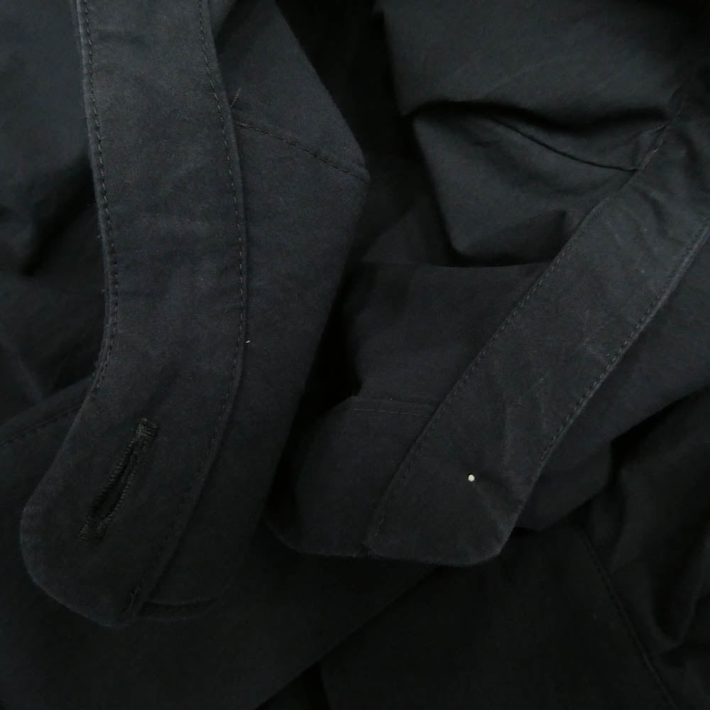 ENFOLD エンフォルド 22AW 300FA230-1850 WashedタイプライターHEXAGON SHIRT バンドカラー 長袖 シャツ ネイビー系 38【中古】