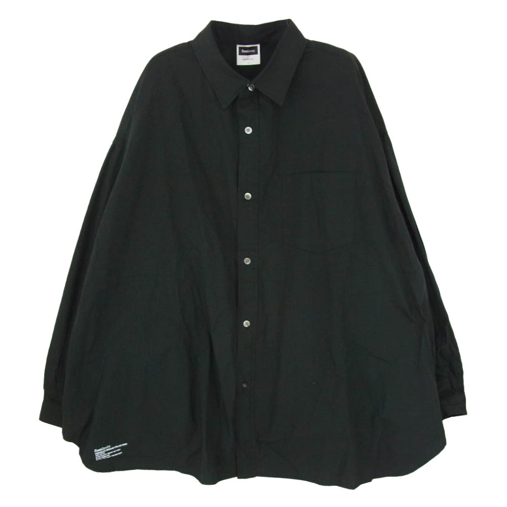 FreshService フレッシュサービス FSW-22-SH CORPORATE REGULAR COLLAR SHIRT コーポレート レギュラーカラー シャツ ブラック系 F【中古】