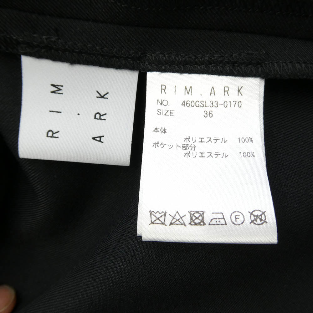 リムアーク 460GSL-33-0170 POCKET DESIGN LONG OP ポケット デザイン ロング ワンピース ブラック系 36【中古】