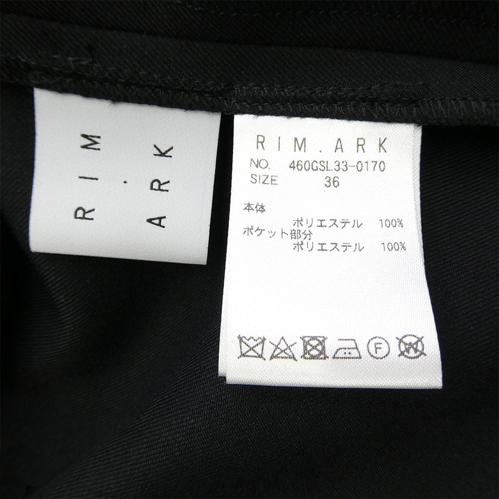 リムアーク 460GSL-33-0170 POCKET DESIGN LONG OP ポケット デザイン ロング ワンピース ブラック系 36【中古】