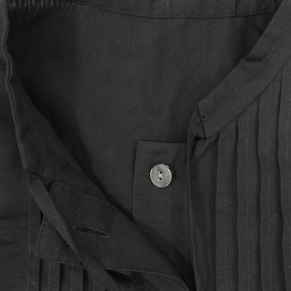 ENFOLD エンフォルド 22AW 300FA230-1170 COローンChina BLOUSE プルオーバー 長袖 シャツ ブラック系 38【中古】