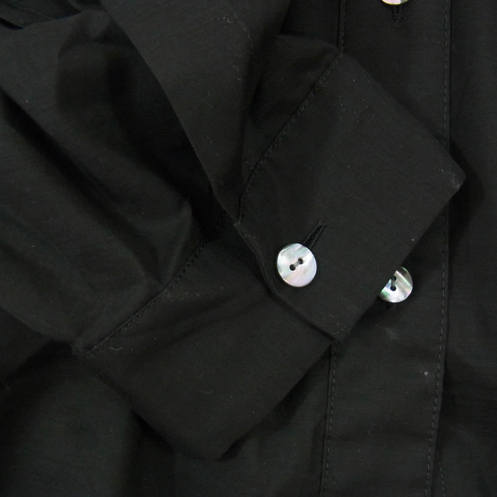 ENFOLD エンフォルド 22AW 300FA230-1170 COローンChina BLOUSE プルオーバー 長袖 シャツ ブラック系 38【中古】