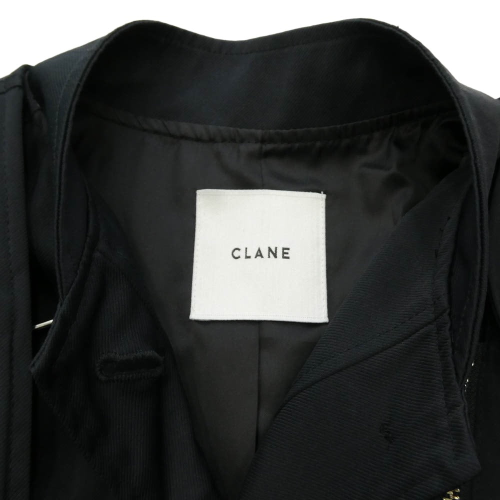 CLANE クラネ 14101-0032 ボレロ ノースリーブ セット 3WAY アレンジ ジャケット ダークネイビー系 1【中古】