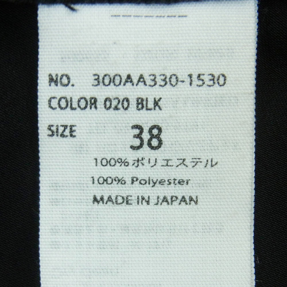 ENFOLD エンフォルド 300AA330-1530 ミリオーネ アシンメトリーヘム カットソー ブラック系 020 BLK 38【美品】【中古】