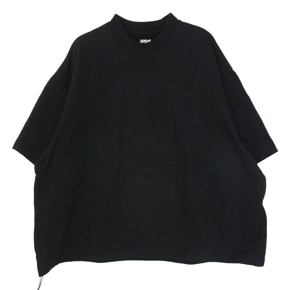is-ness イズネス IS-NESS BALLOON SHORT SLEEVE T-SHIRT オーバーサイズ ドローコード 半袖 Tシャツ ブラック系 M【中古】