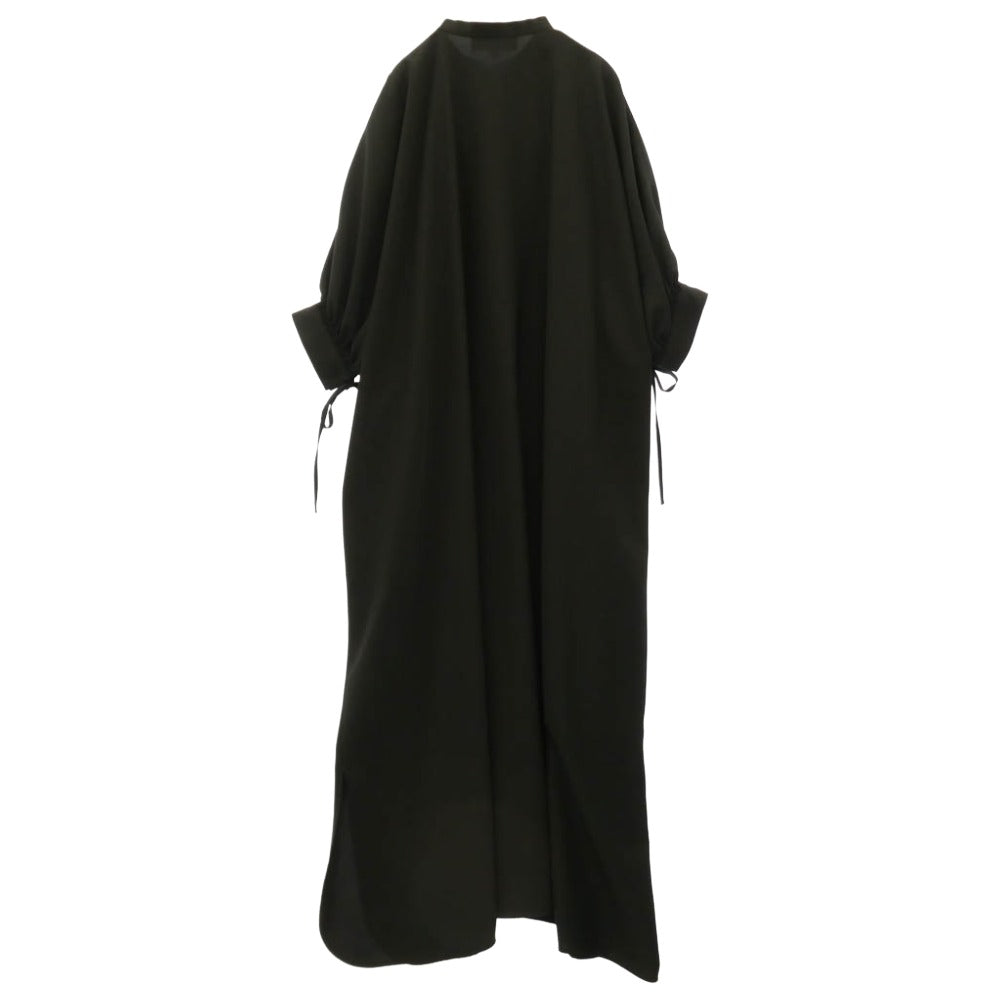 ENFOLD エンフォルド 21SS 300ES233-3120 COMFORTABLE TWILL BIGシルエットDRESS シャツ ワンピース ブラック系 36【中古】