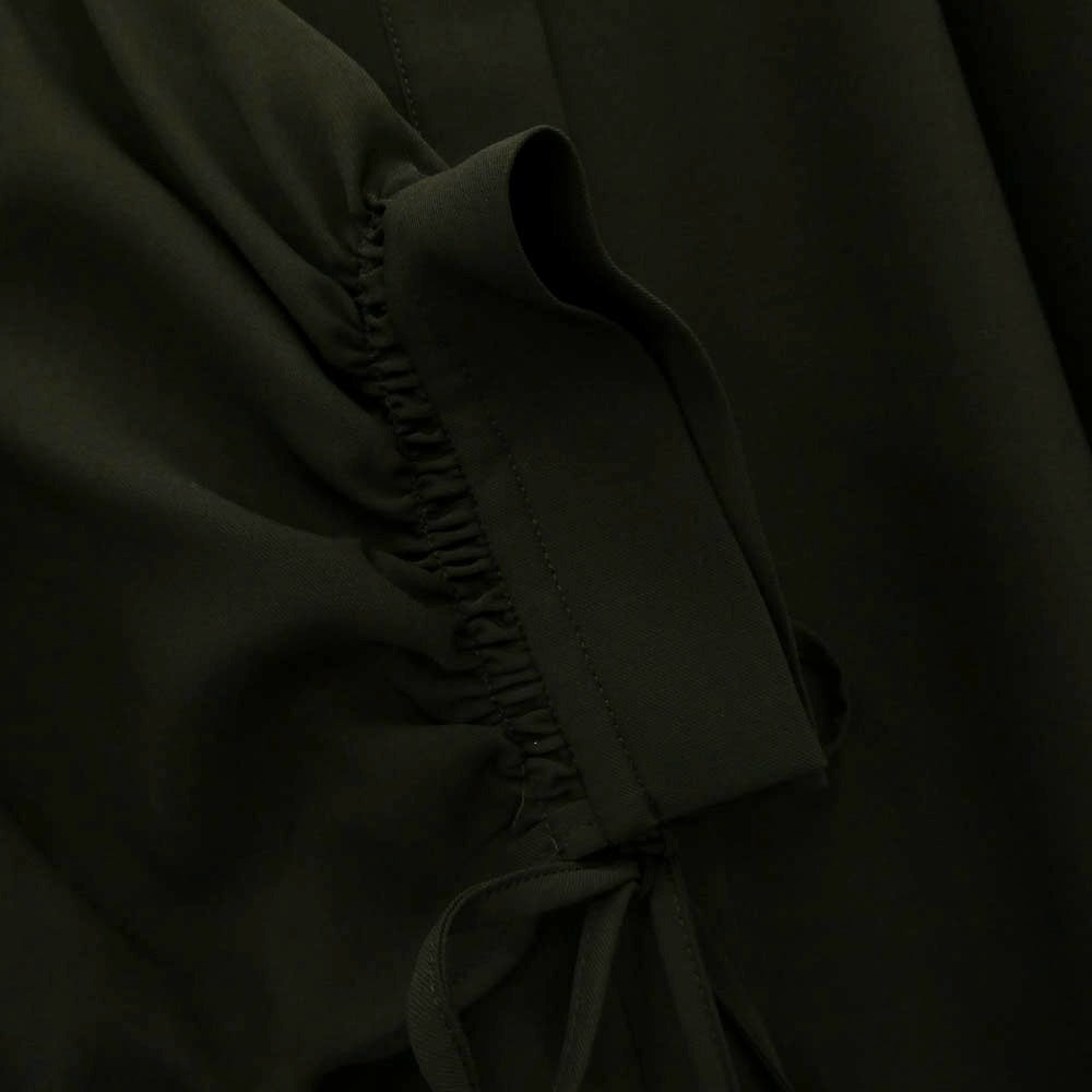 ENFOLD エンフォルド 21SS 300ES233-3120 COMFORTABLE TWILL BIGシルエットDRESS シャツ ワンピース ブラック系 36【中古】