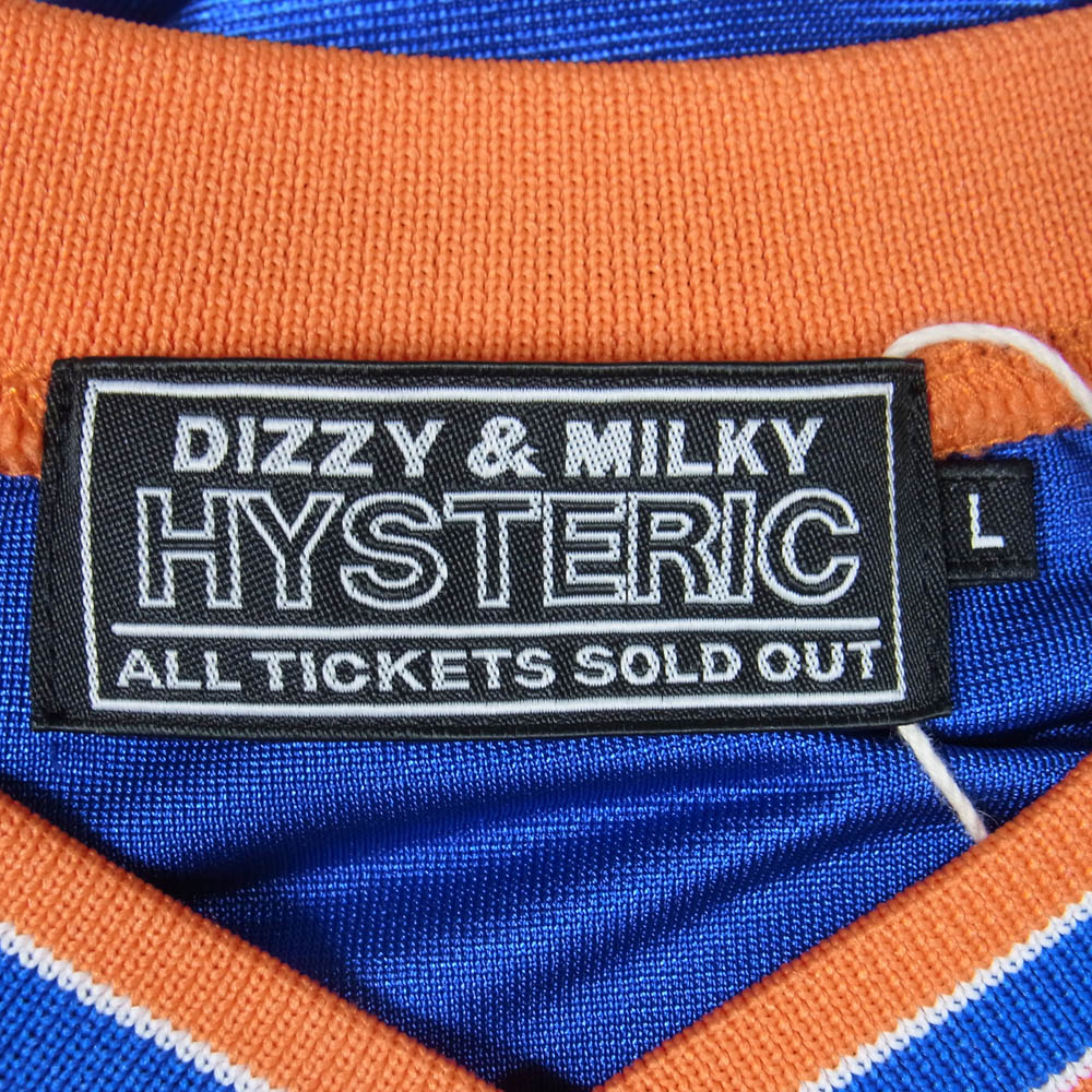 HYSTERIC GLAMOUR ヒステリックグラマー 26SS 02261CR03 BORN TO LOSE バスケットユニフォーム レイヤード グラフィック ノースリーブ ブルー系 L【極上美品】【中古】