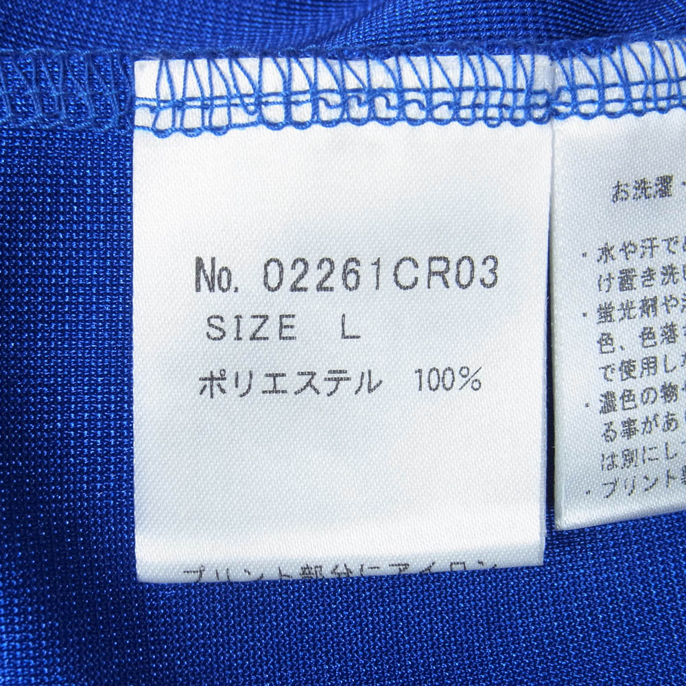 HYSTERIC GLAMOUR ヒステリックグラマー 26SS 02261CR03 BORN TO LOSE バスケットユニフォーム レイヤード グラフィック ノースリーブ ブルー系 L【極上美品】【中古】