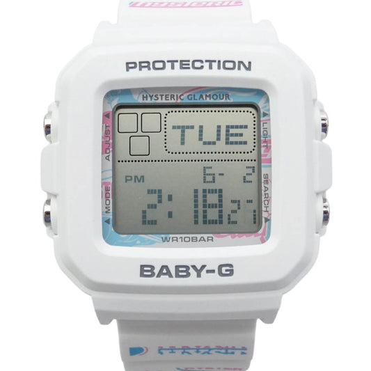 HYSTERIC GLAMOUR ヒステリックグラマー CASIO G-SHOCK カシオ ジーショック × Casio G-Shock Baby-G カシオ ジーショック ベビージー 腕時計 デジタルウォッチ ホワイト系【新古品】【未使用】【中古】