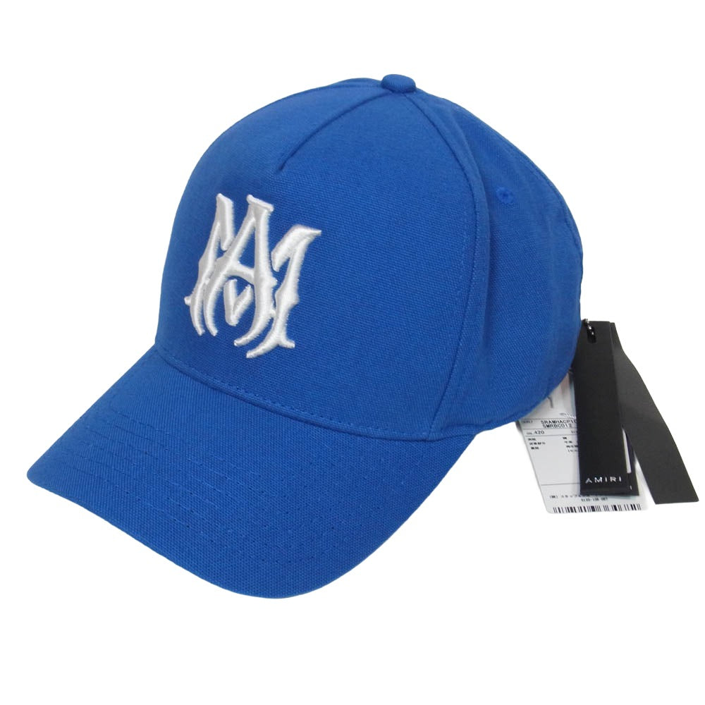 AMIRI アミリ SRAMHACP1016SMRBC012 FULL CANVAS MA HAT フル キャンバス トラッカー ハット ロゴ キャップ ブルー系 UNI【新古品】【未使用】【中古】