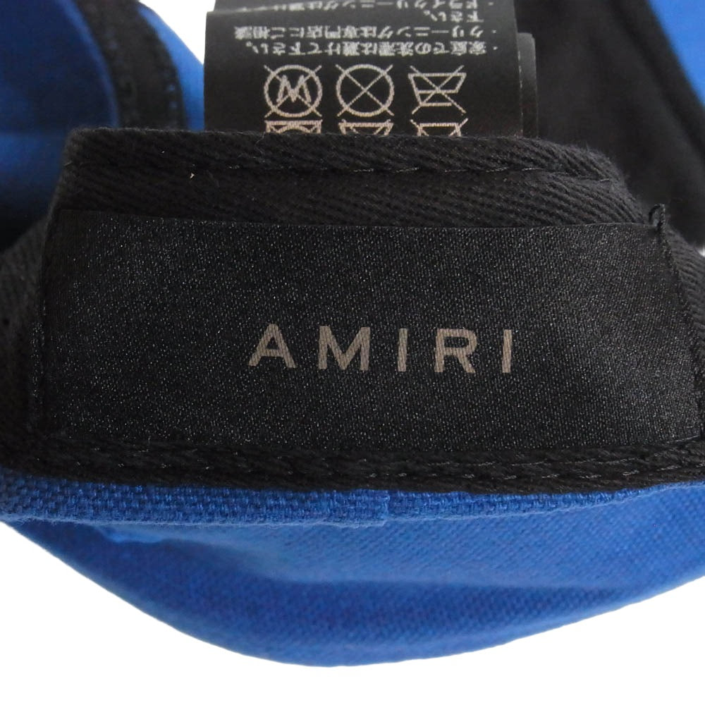 AMIRI アミリ SRAMHACP1016SMRBC012 FULL CANVAS MA HAT フル キャンバス トラッカー ハット ロゴ キャップ ブルー系 UNI【新古品】【未使用】【中古】