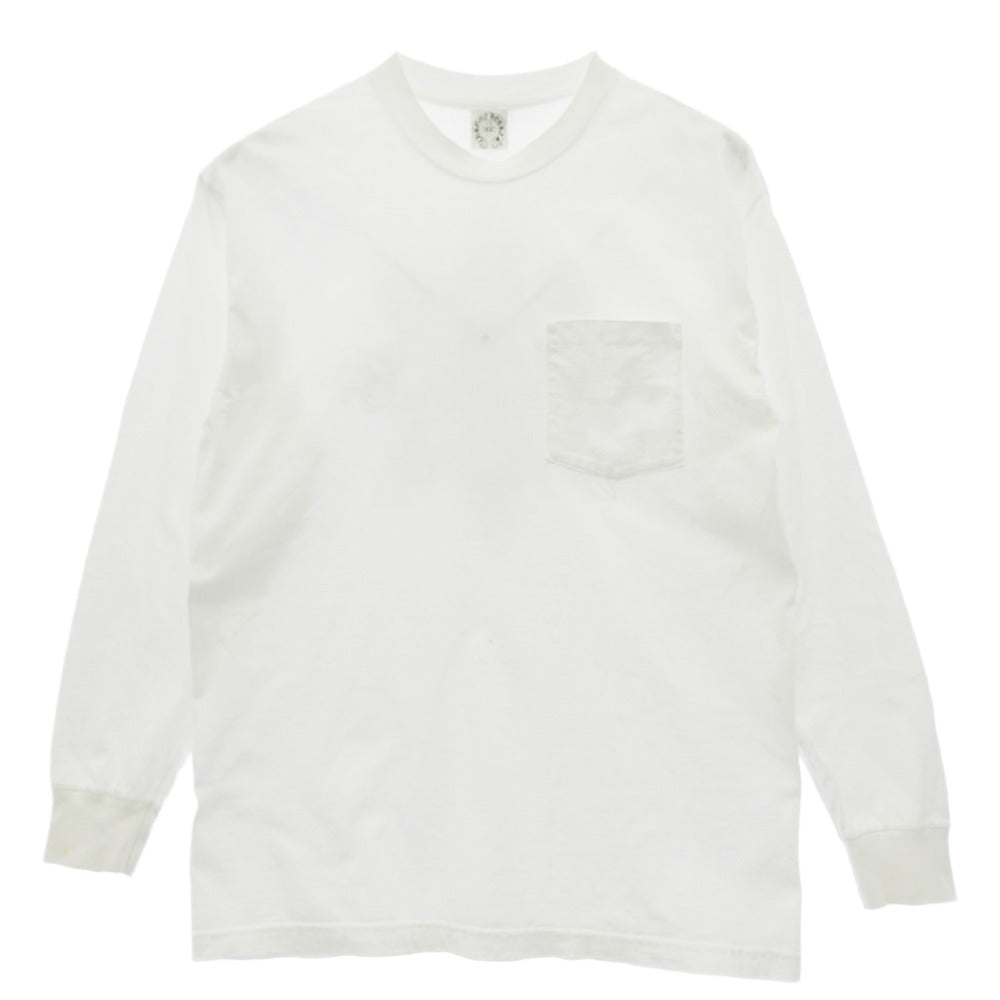 CHROME HEARTS クロムハーツ（原本無） OLD FLORAL CROSS L/S T-SHIRT オールド フローラルクロス バックプリント 長袖Tシャツ【中古】
