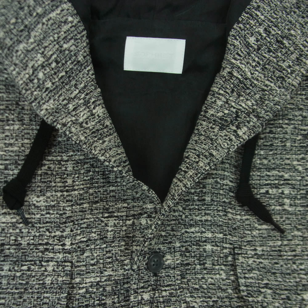 SOPHNET. ソフネット 26SS SPNT-260032 FANCY TWEED HOODED SHIRT ファンシー ツイード フーデッド シャツ ジャケット グレー系 3【新古品】【未使用】【中古】