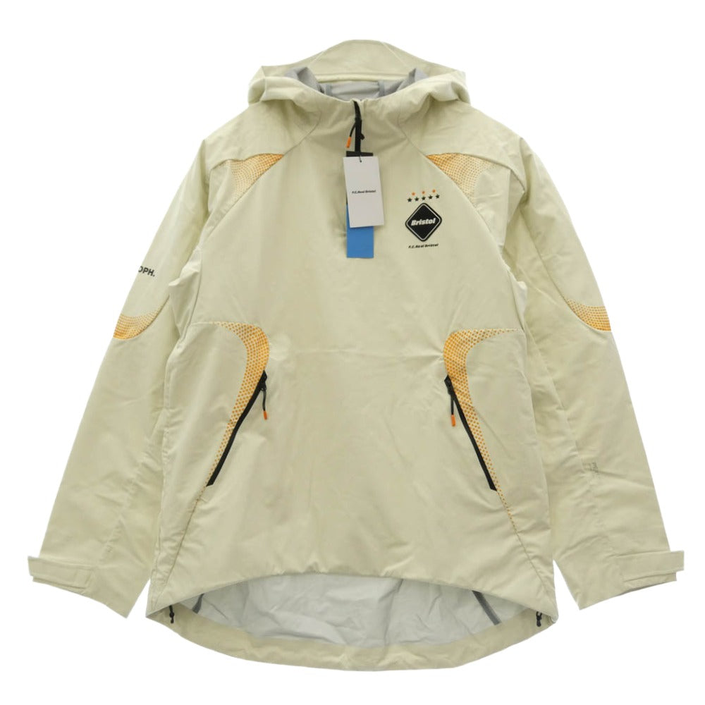 F.C.R.B. エフシーアールビー 25SS FCRB-250000 AUTHENTIC UTILITY TEAM HALF ZIP JACKET オーセンティック ユーティリティ チーム ハーフジップ ナイロンジャケット オフホワイト系 M【新古品】【未使用】【中古】