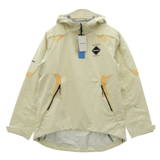 F.C.R.B. エフシーアールビー 25SS FCRB-250000 AUTHENTIC UTILITY TEAM HALF ZIP JACKET オーセンティック ユーティリティ チーム ハーフジップ ナイロンジャケット オフホワイト系 M【新古品】【未使用】【中古】