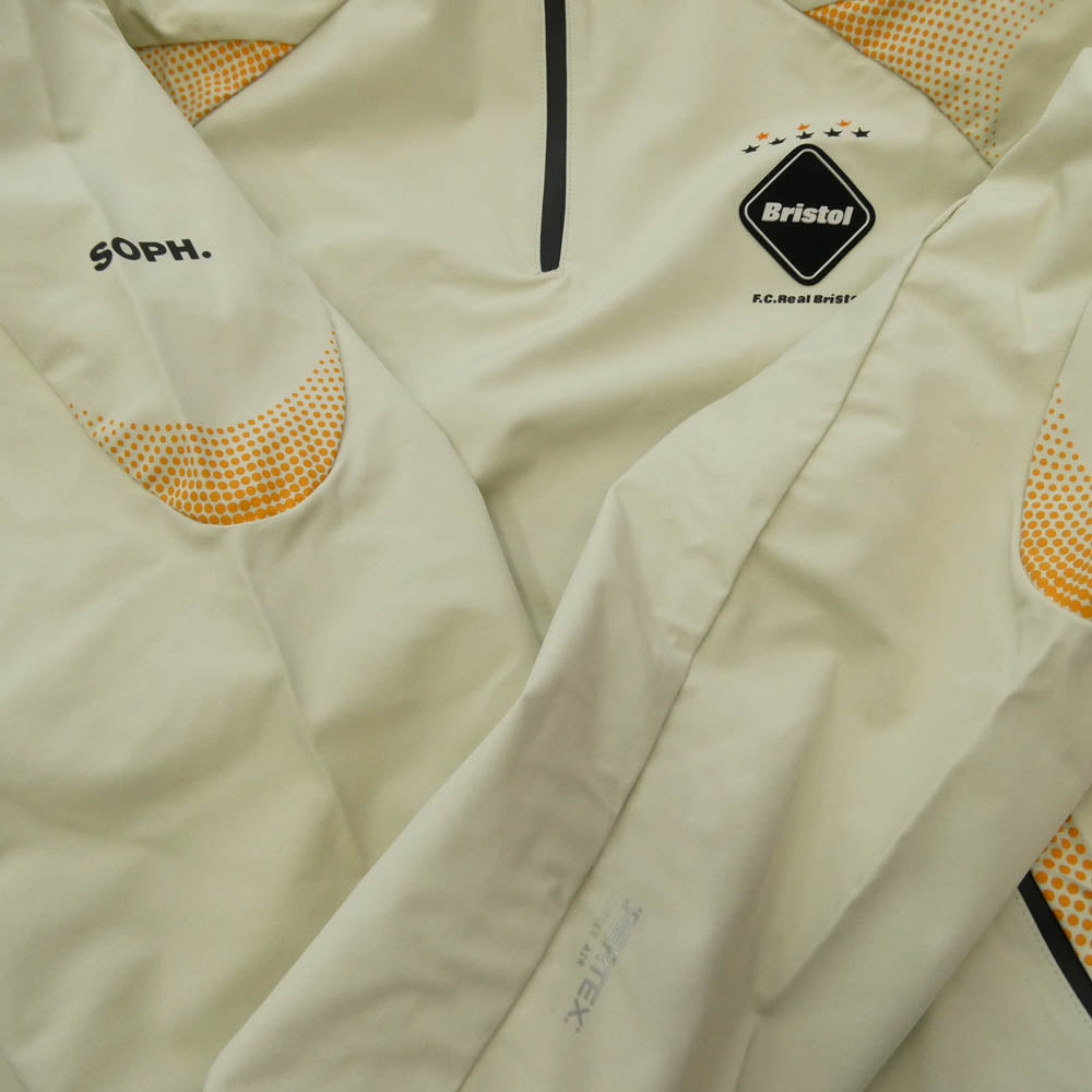 F.C.R.B. エフシーアールビー 25SS FCRB-250000 AUTHENTIC UTILITY TEAM HALF ZIP JACKET オーセンティック ユーティリティ チーム ハーフジップ ナイロンジャケット オフホワイト系 M【新古品】【未使用】【中古】