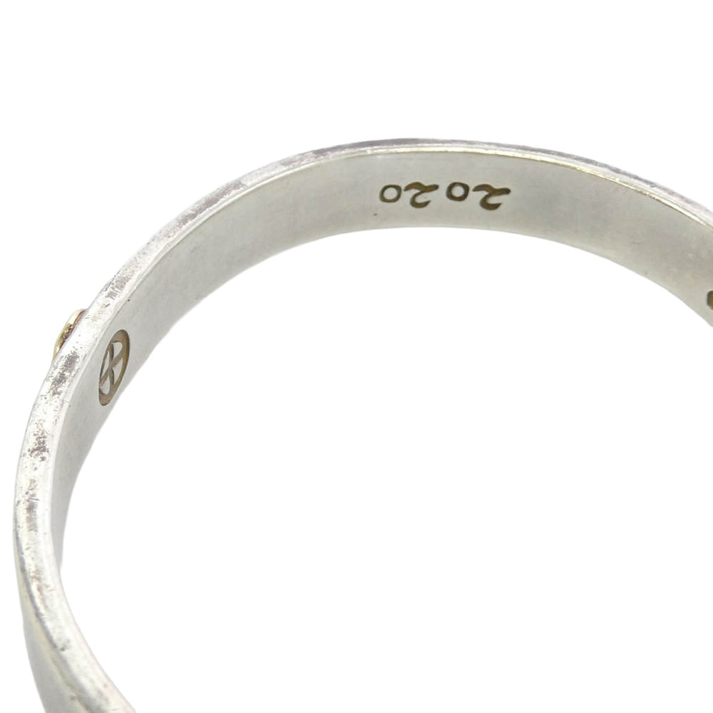ザサン K18ポイント バングル シルバー系 ゴールド系【中古】