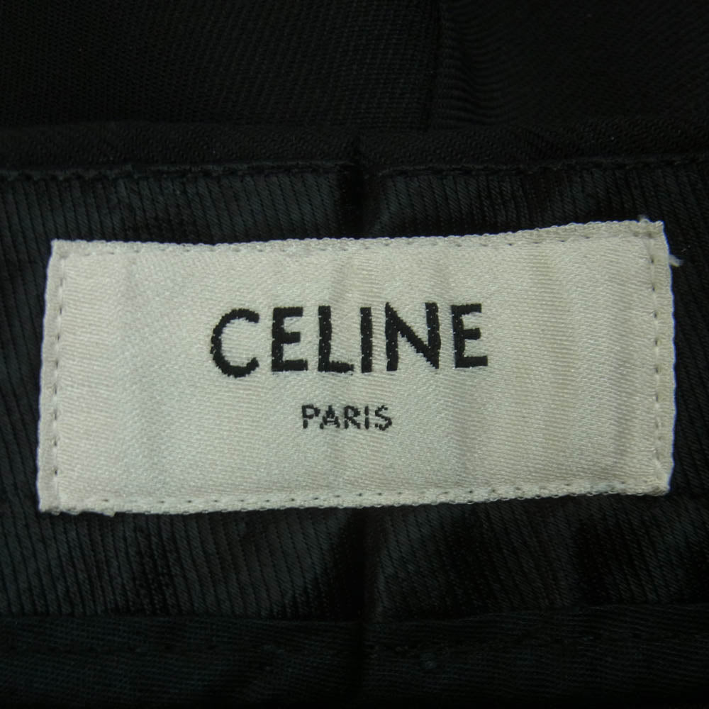 CELINE セリーヌ 19SS 2P093673D NEW WAVE ツープリーツ ニューウェーブ パンツ スラックス ブラック系 46【中古】