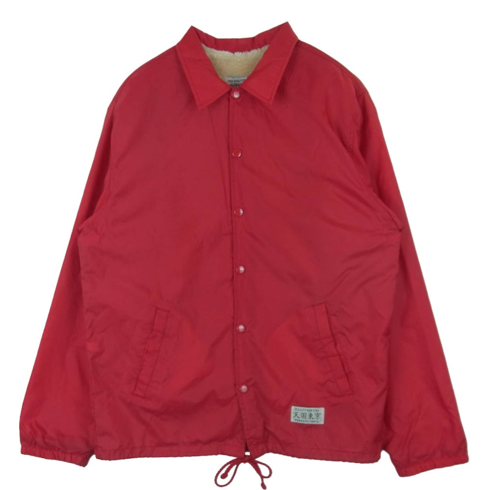 WACKO MARIA ワコマリア BOA COACH JACKET SOUL AND SKA 天国東京 バックプリント 裏ボア コーチ ジャケット レッド系 S【中古】