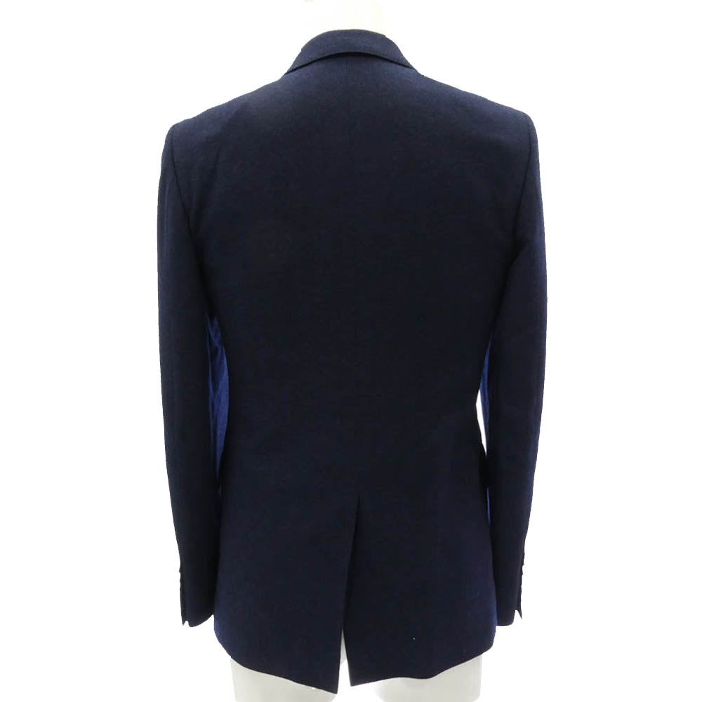 WACKO MARIA ワコマリア Ermenegildo Zegna エルメネジルドゼニア製カシミヤ混ウール 3ピース スーツ ジャケット ベスト パンツ セットアップ ネイビー系 Sサイズ【中古】