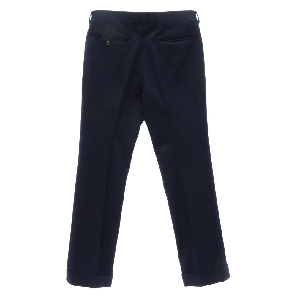 WACKO MARIA ワコマリア Ermenegildo Zegna エルメネジルドゼニア製カシミヤ混ウール 3ピース スーツ ジャケット ベスト パンツ セットアップ ネイビー系 Sサイズ【中古】