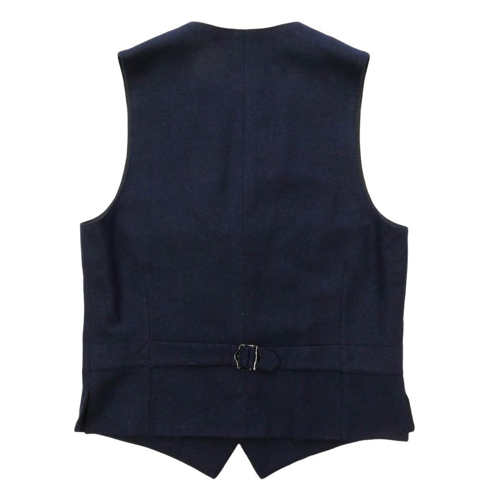 WACKO MARIA ワコマリア Ermenegildo Zegna エルメネジルドゼニア製カシミヤ混ウール 3ピース スーツ ジャケット ベスト パンツ セットアップ ネイビー系 Sサイズ【中古】