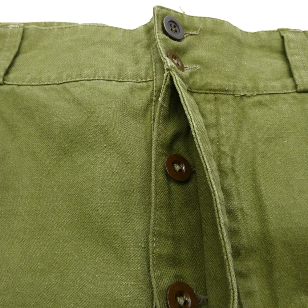 ヴィンテージ M47 French army フランス軍 ミリタリー カーゴ パンツ カーキ系 37【中古】