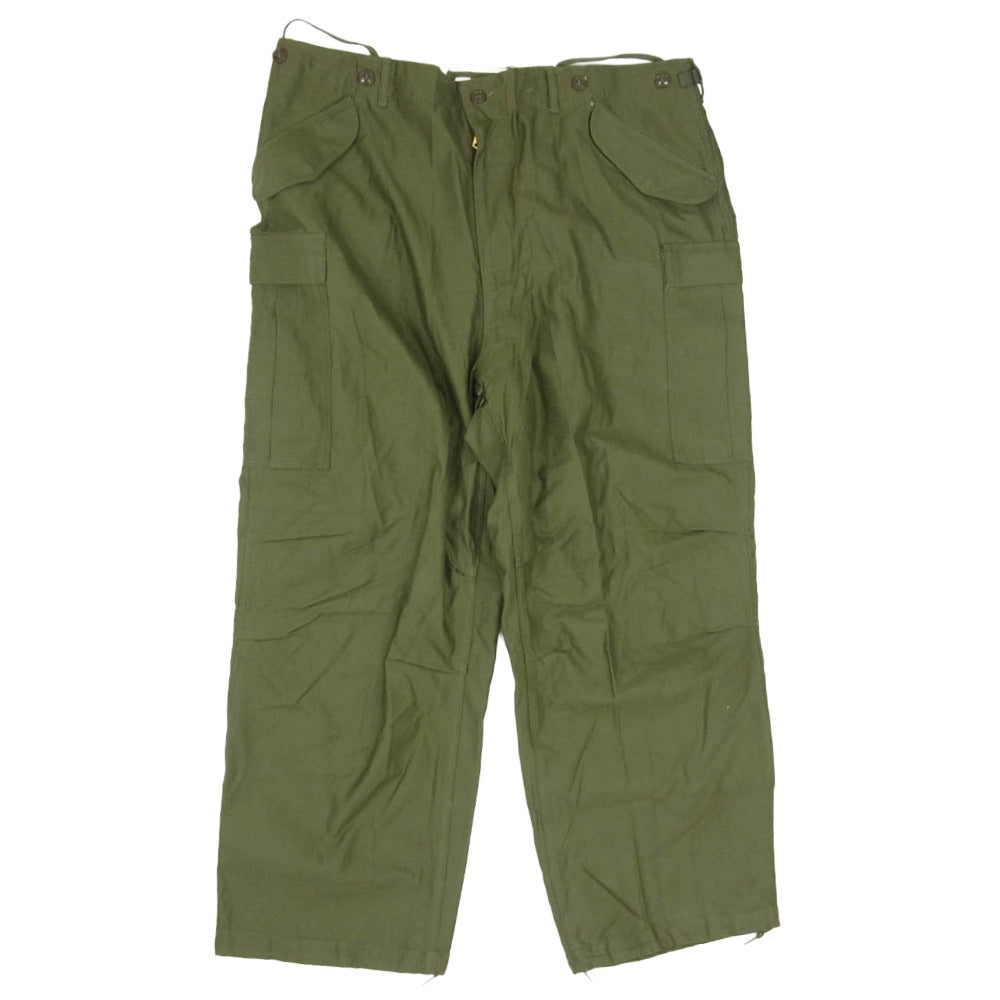 ヴィンテージ 50s 52年製 M51 U.S. ARMY 米軍 ミリタリー カーゴ パンツ カーキ系 XL【極上美品】【中古】