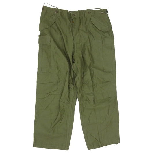 ヴィンテージ 50s 52年製 M51 U.S. ARMY 米軍 ミリタリー カーゴ パンツ カーキ系 XL【極上美品】【中古】