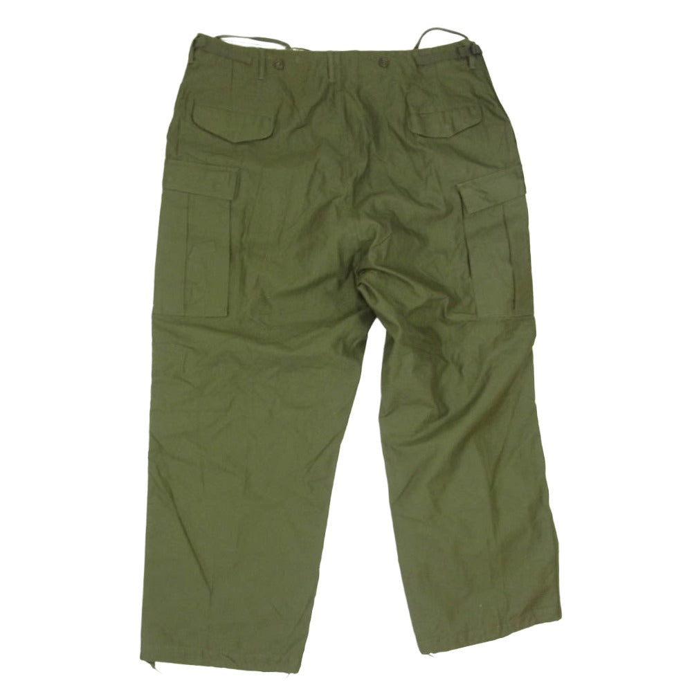 ヴィンテージ 50s 52年製 M51 U.S. ARMY 米軍 ミリタリー カーゴ パンツ カーキ系 XL【極上美品】【中古】