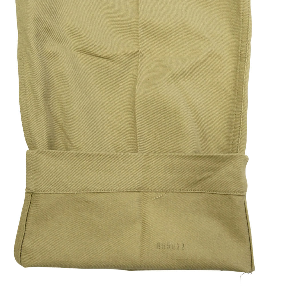 ヴィンテージ M52 フランス軍 ミリタリー チノ トラウザー パンツ ベージュ系 35【中古】