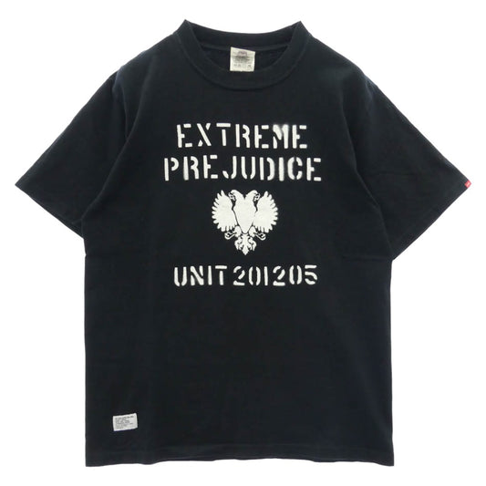 WTAPS ダブルタップス 08SS EXTREME PREJUDICE プリント 半袖 Tシャツ ブラック系 S【中古】