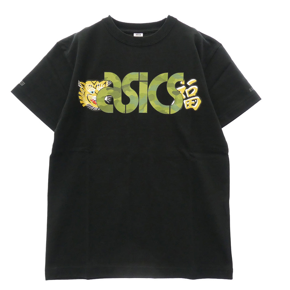 asics アシックス BEAMS ビームス mita sneakers ミタスニーカーズ x BEAMS ビームス x mita sneakers ミタスニーカーズ プリント 半袖 Tシャツ ブラック系 S【極上美品】【中古】