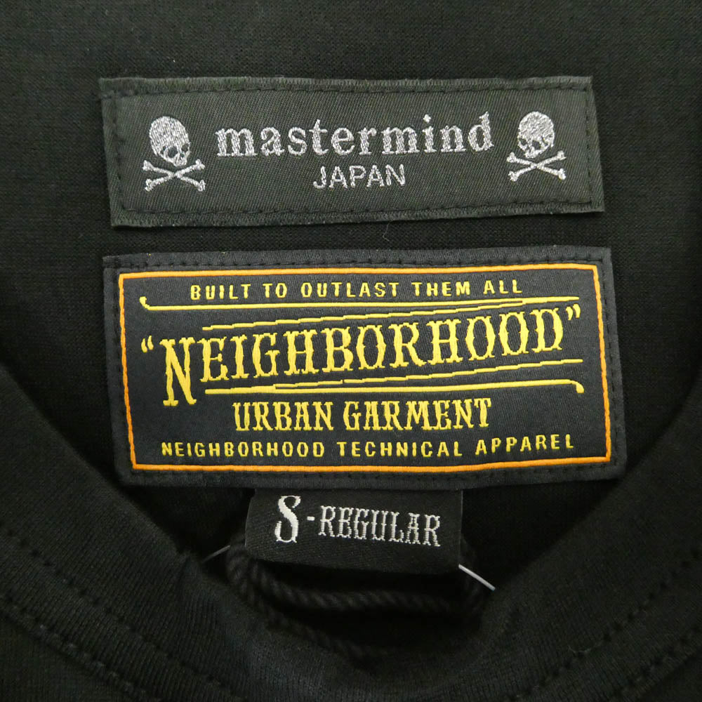 NEIGHBORHOOD ネイバーフッド mastermind JAPAN マスターマインドジャパン NMB2-TS01-011-3 x mastermind マスターマインド グリッター プリント 半袖 Tシャツ ブラック系 S【極上美品】【中古】