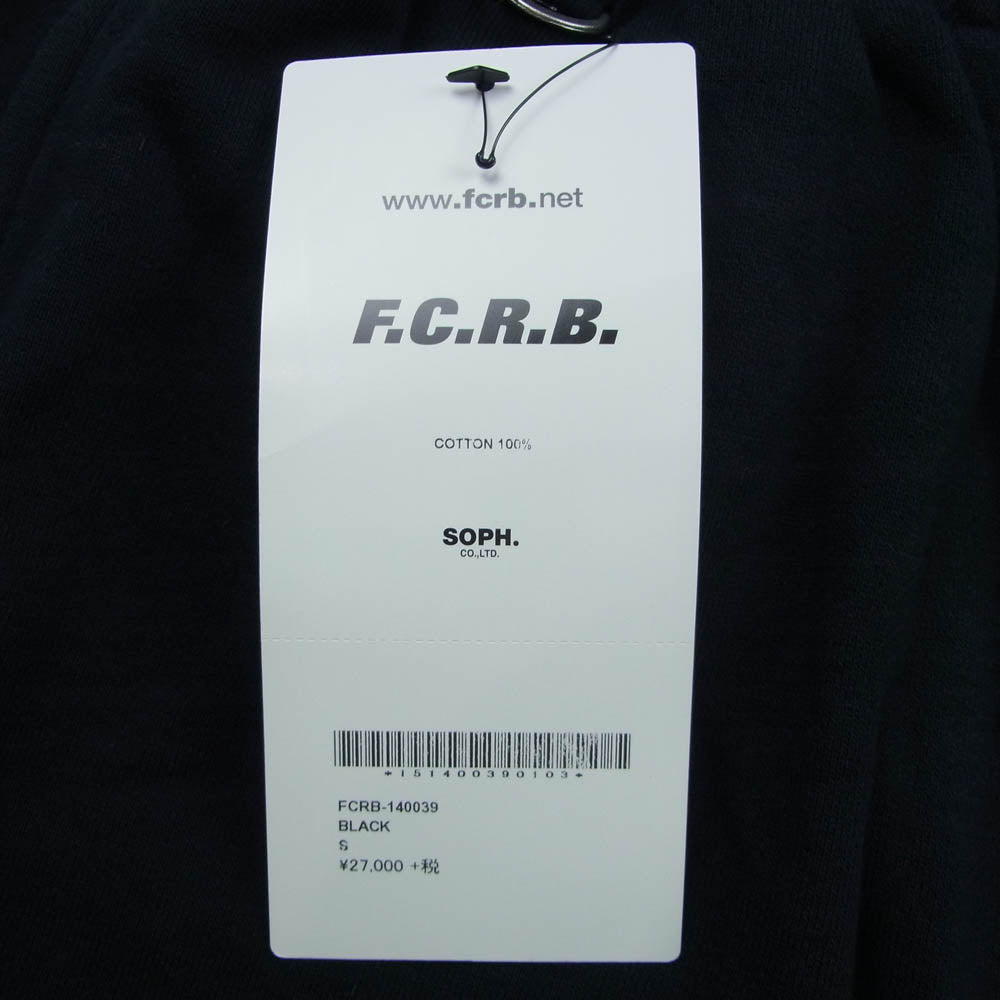 F.C.R.B. エフシーアールビー FCRB-140039 ラインストーンロゴ スタープリント スウェット ショーツ ショート ハーフ パンツ ブラック系 S【美品】【中古】