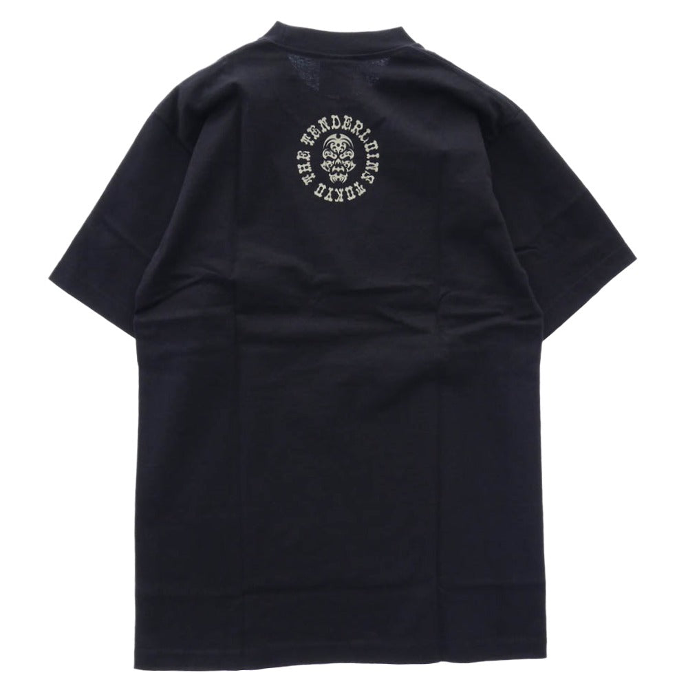 TENDERLOIN テンダーロイン PRO CLUB プロクラブ TEE SP ロゴプリント PRO CLUB プロクラブ 半袖 Tシャツ ネイビー ネイビー系 M【極上美品】【中古】