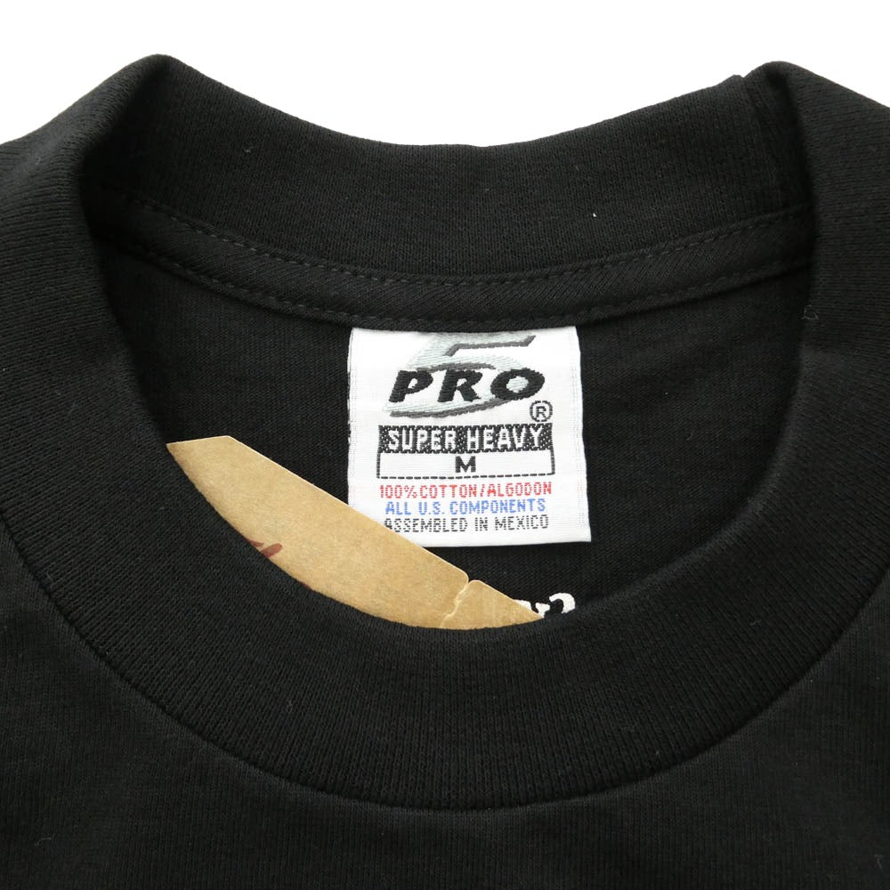 TENDERLOIN テンダーロイン x PRO CLUB プロクラブ TEE PC プリント 半袖 Tシャツ ブラック系 M【極上美品】【中古】