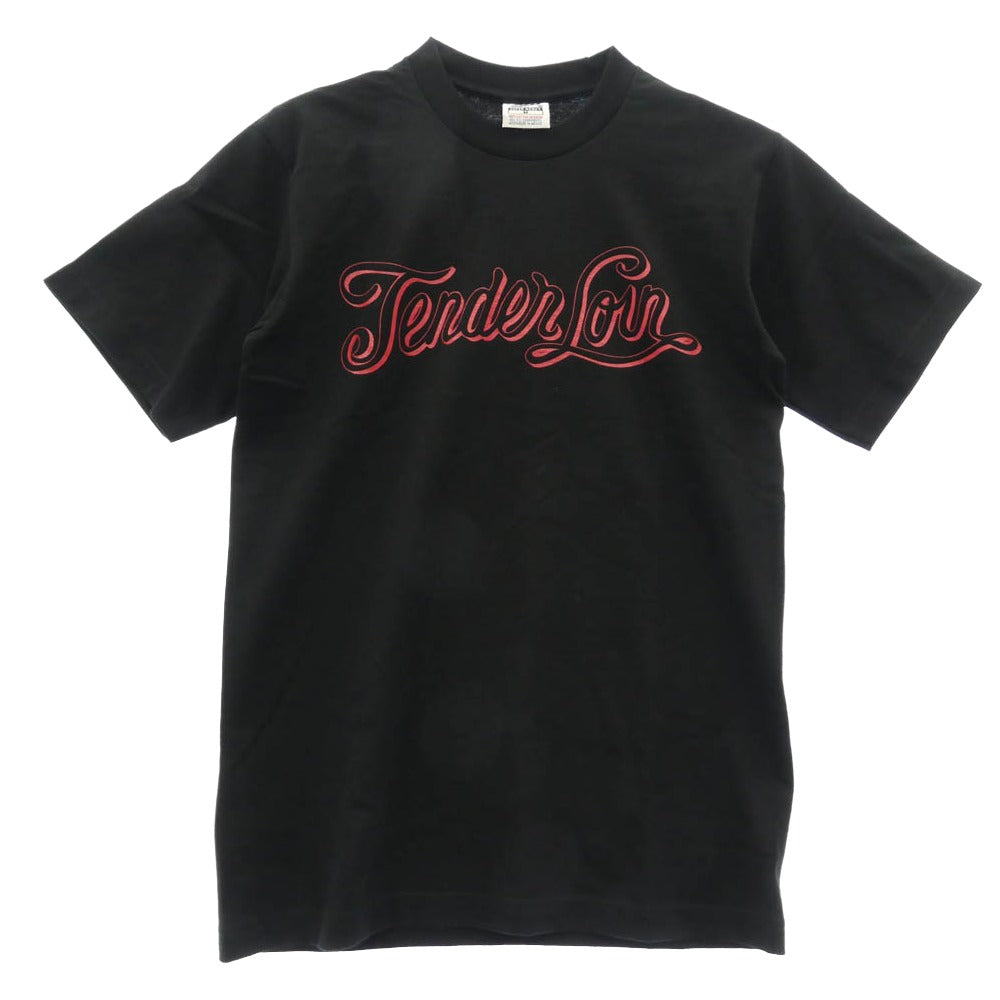 TENDERLOIN テンダーロイン x PRO CLUB プロクラブ TEE BS ボルネオスカル ロゴプリント 半袖 Tシャツ ブラック系 M【美品】【中古】