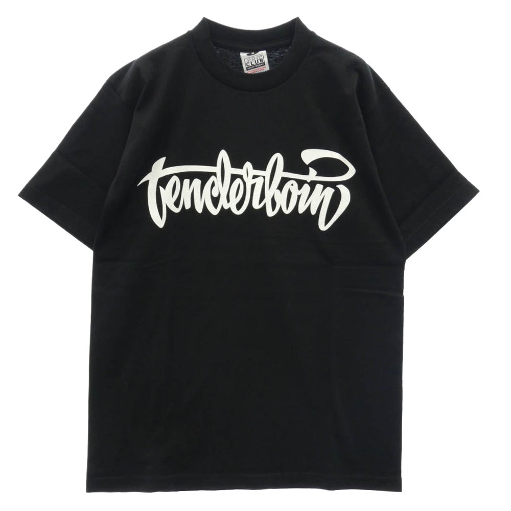 TENDERLOIN テンダーロイン TEE SP ロゴプリント PRO CLUB プロクラブ 半袖 Tシャツ ブラック ブラック系 M【極上美品】【中古】