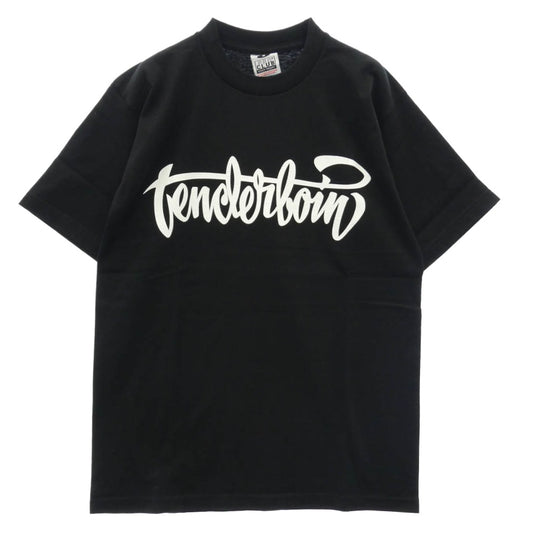 TENDERLOIN テンダーロイン TEE SP ロゴプリント PRO CLUB プロクラブ 半袖 Tシャツ ブラック ブラック系 M【極上美品】【中古】