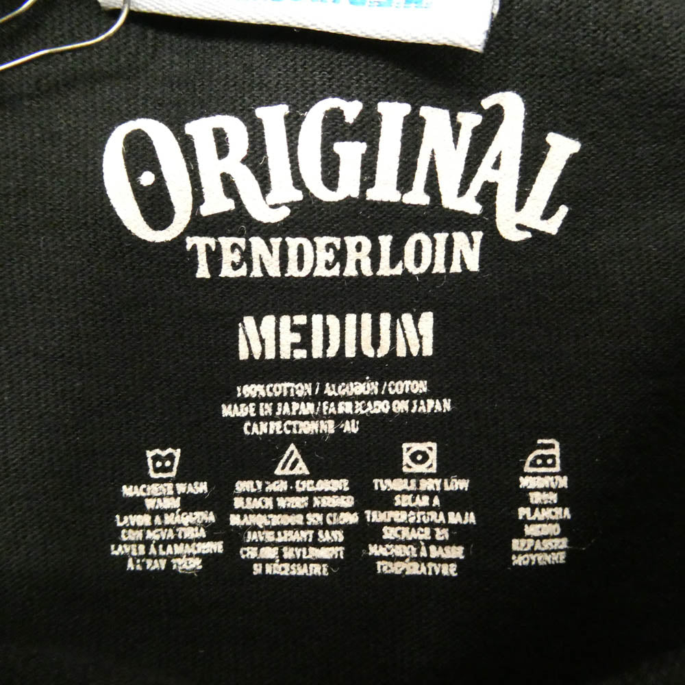 TENDERLOIN テンダーロイン TEE SP ロゴプリント PRO CLUB プロクラブ 半袖 Tシャツ ブラック ブラック系 M【極上美品】【中古】