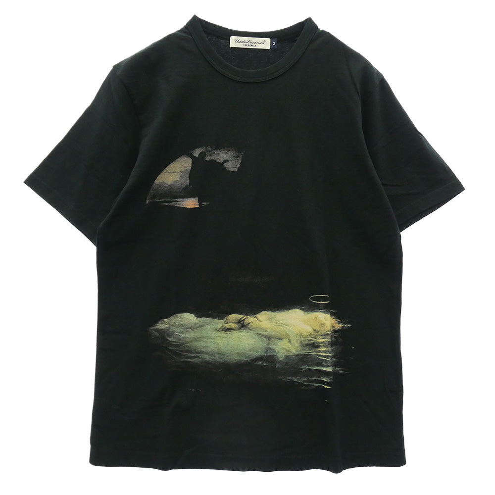 UNDERCOVER アンダーカバー 09SS Young Martyr Tee 若い殉教者 プリント 半袖 Tシャツ ブラック系 2【中古】