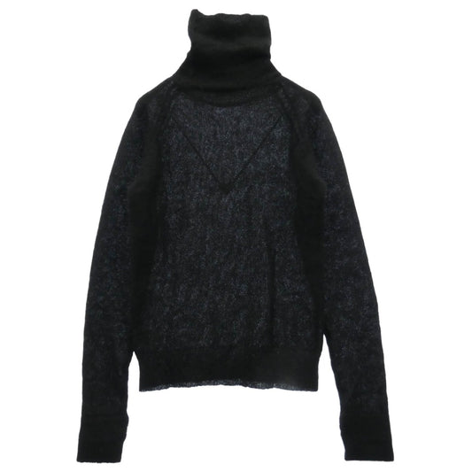DIOR HOMME ディオールオム エディ期 04AW アーカイブ 4HH4059004 サムホール付き タートルネック モヘア ニット ブラック系 S【中古】