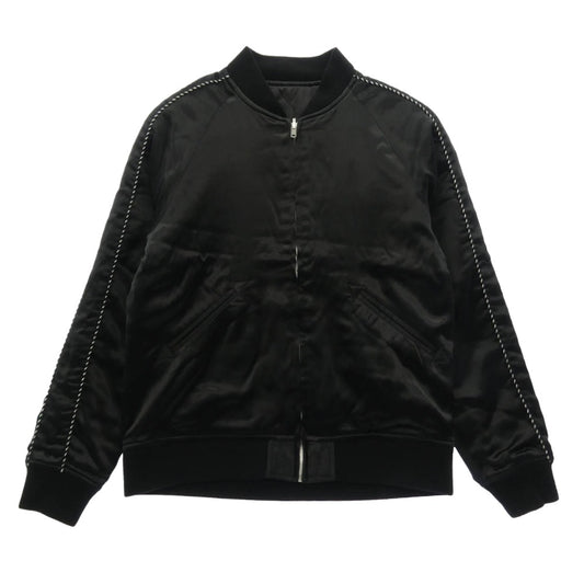 WACKO MARIA ワコマリア WOLF'S HEAD ウルフズヘッド x WOLF'S HEAD ウルフズヘッド リバーシブル スカジャン ジャケット ブルゾン ブラック系 M【中古】