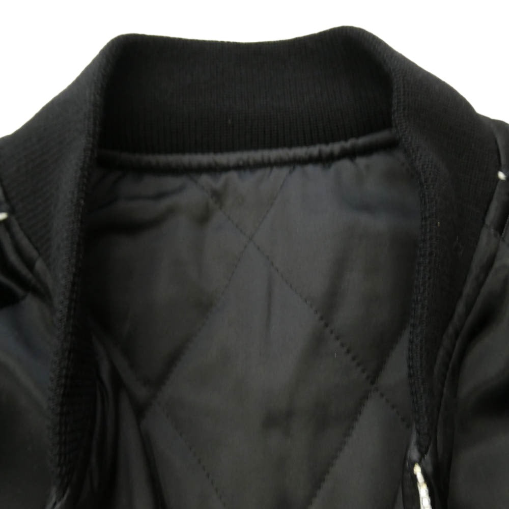 WACKO MARIA ワコマリア WOLF'S HEAD ウルフズヘッド x WOLF'S HEAD ウルフズヘッド リバーシブル スカジャン ジャケット ブルゾン ブラック系 M【中古】